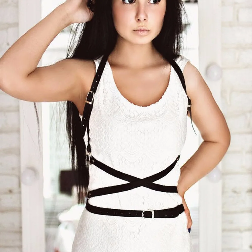 Распродажа! Модный кожаный ремень ручной работы в стиле панк готика клетка для