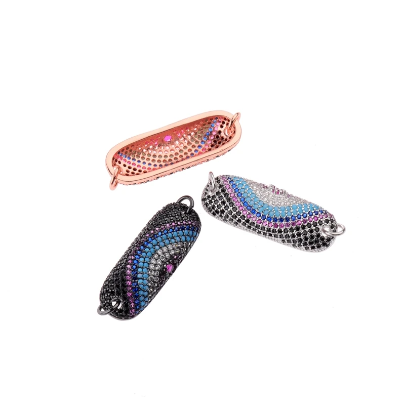 Новые микрозакрепки CZ соединители для сглаза подходят браслетов исламские