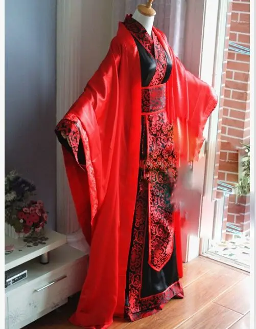 Универсальный Традиционный китайский свадебный Hanfu для жениха и невесты мужской, женский, для пар, Свадебный костюм Hanfu набор cos Xie Lian