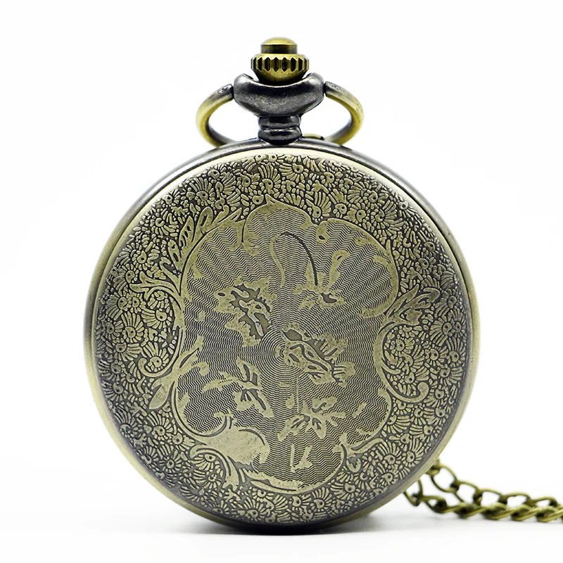 Бронзовые автомобильные кварцевые карманные часы с изображением мустанга