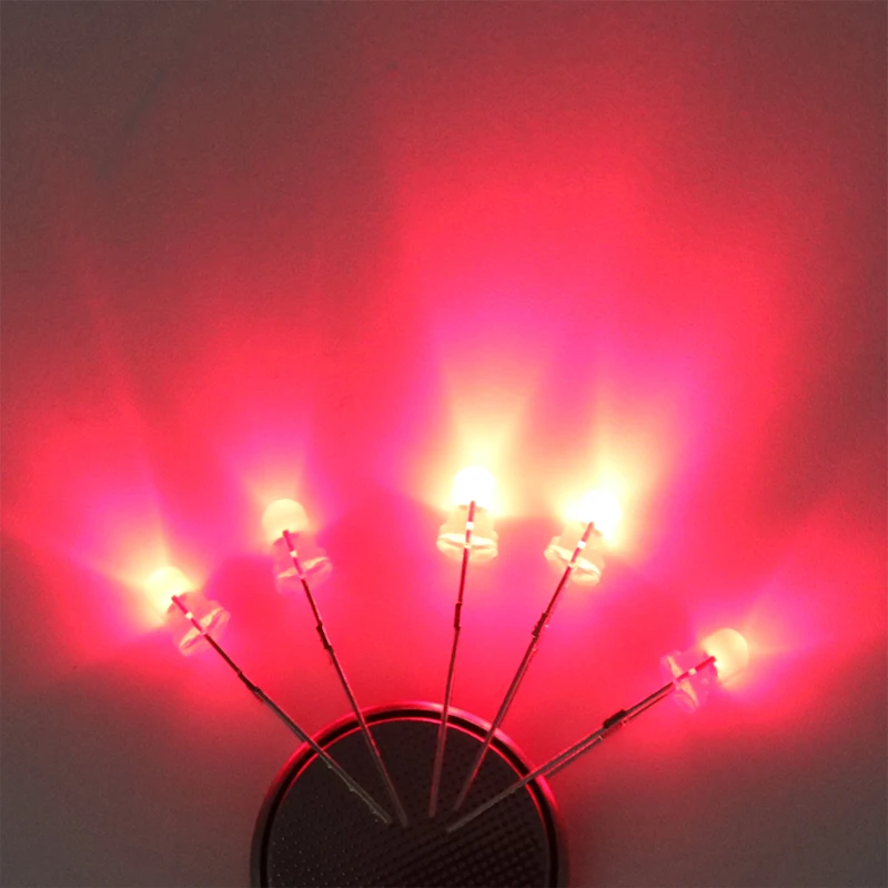 Светодиодный светильник 100 шт. 3 мм|set led|set diyset red |