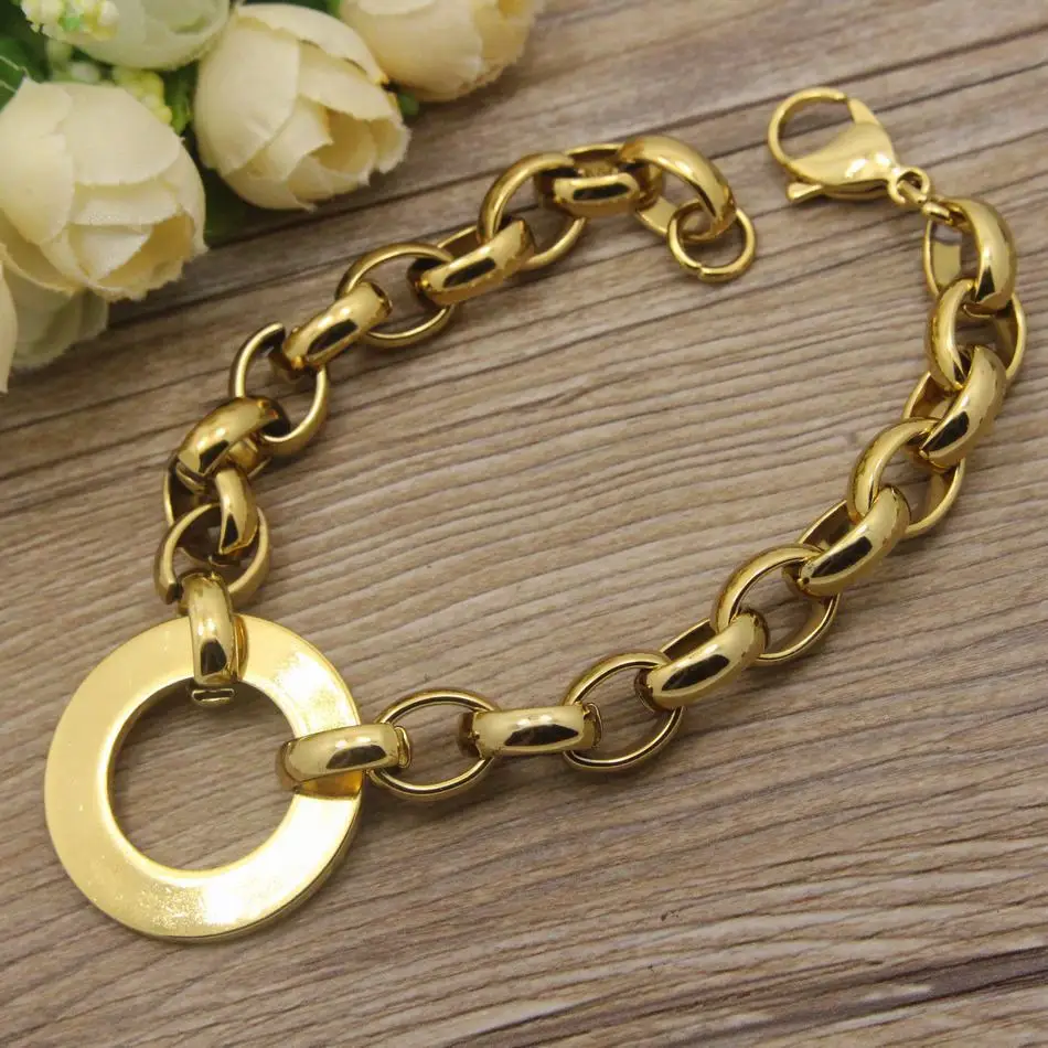 Лидер продаж Модные Винтажные Ювелирные изделия из нержавеющей стали с золотым и