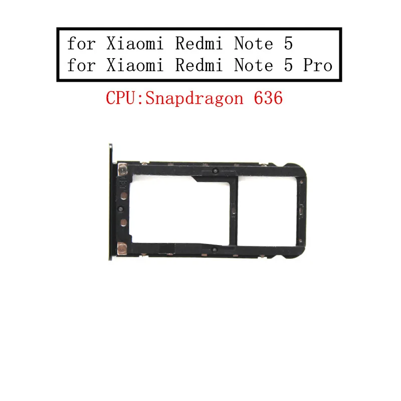 Держатель для карт Xiaomi Redmi Note 5 Pro слот SIM-карты Micro SD адаптер замена ремонт запасные