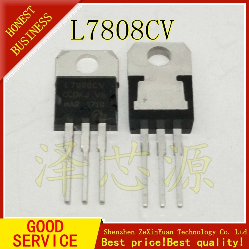 10 шт./лот L7808CV TO220 L7808 TO 220 7808 LM7808 MC7808 new ic|Аксессуары для батарей и ЗУ| |