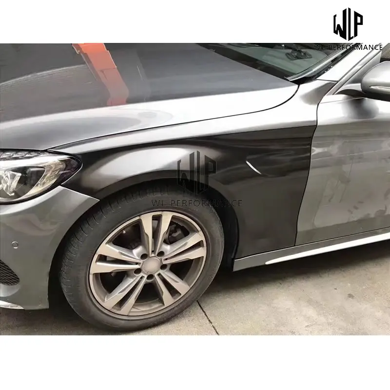 W205 PP Неокрашенный Комплект кузова переднего бампера заднего бампера крыло переднего гриля для Mercedes Benz W205 C300 C63 AMG 14-up