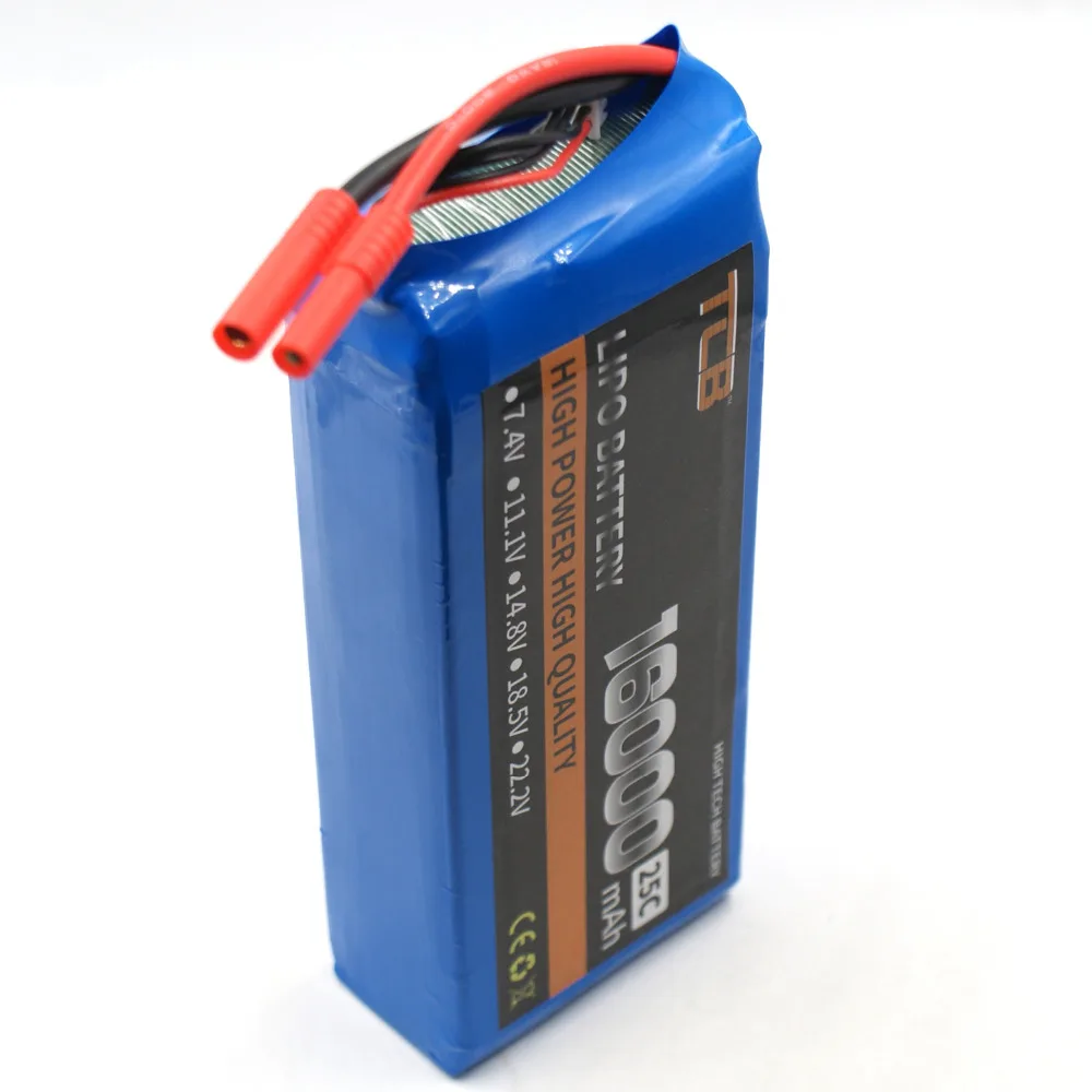 TCB RC самолет LiPo батарея 4S 14,8 V 16000mAh 25C для RC Дрон четырех винтовой вертолет автомобиль Лодка танк