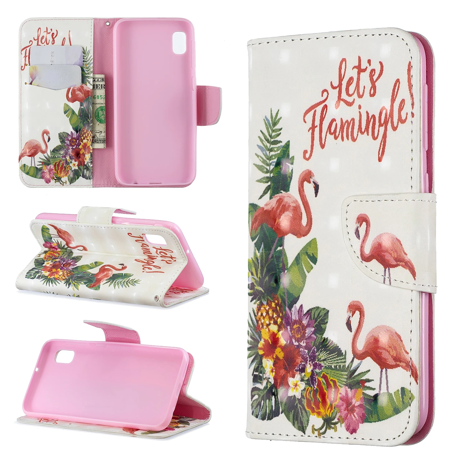 Colored drawing Leather sheath Total package side Thick and Business for Samsung S series A Note Phone Case |