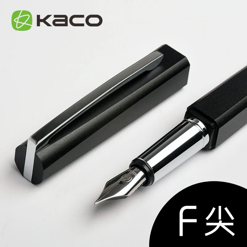 KACO квадратная серия Роскошная синяя и Серебряная ручка с зажимом перьевая 0 5 мм