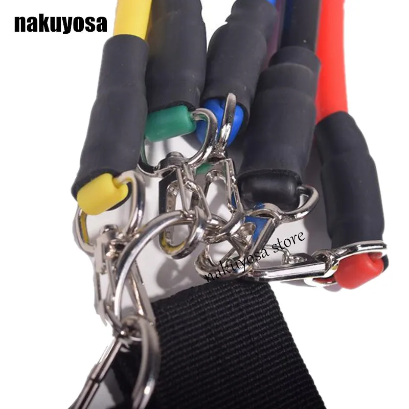 11 шт./компл. Пилатес латексные трубки Expanders упражнения практическая прочность