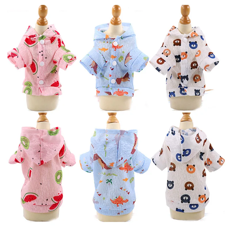 Летняя одежда для собак Солнцезащитный жилет дышащая Солнцезащитная Толстовка