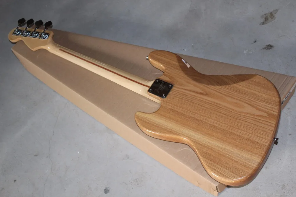 Бесплатная доставка пользовательские американский Винтаж ❵ бас 4 Strings BurlyWood