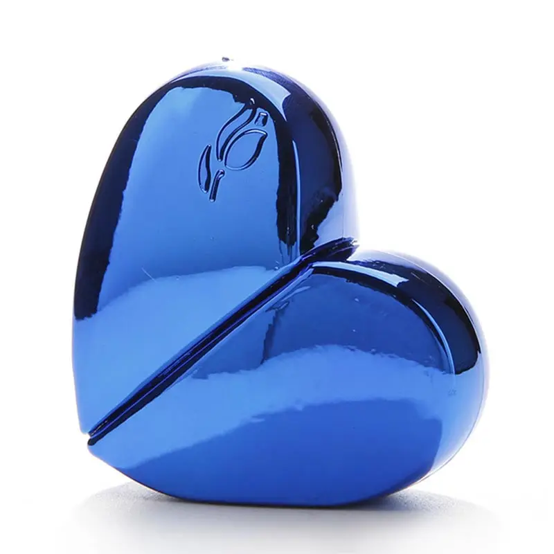heart Blue 25 мл стеклянные флаконы для духов в форме сердца с Заправляемый спрей пустой распылитель духов и классический стиль 6 мл для портативного обновления - Цвет: heart Blue