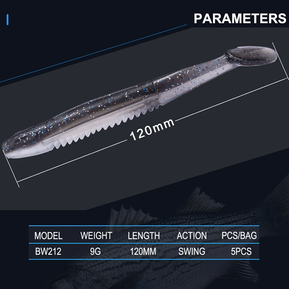 HUNTHOUSE японская рыболовная Мягкая приманка для басов воббер червь пресноводные