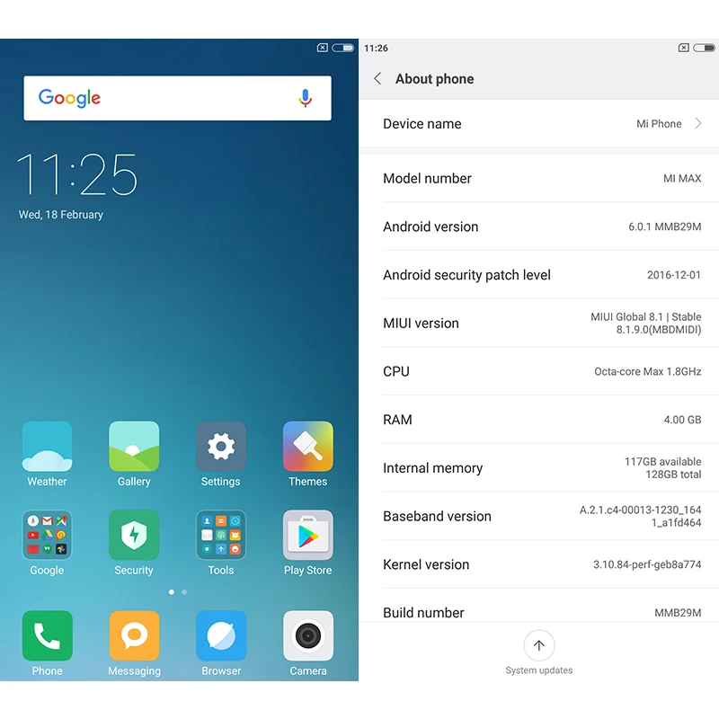 Оригинальный Xiaomi Mi Max mimax 6 44 &quot4850 мАч мобильного телефона Восьмиядерный Snapdragon 652