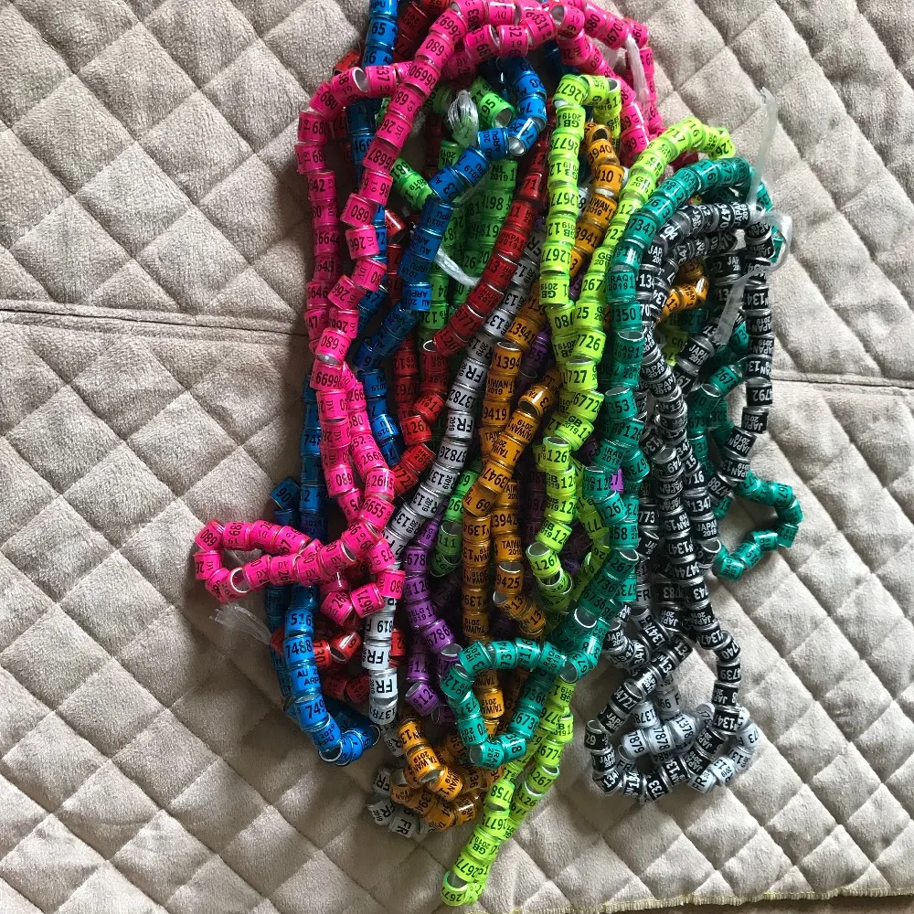 2019 тренировочные кольца для голубей Алюминиевые ног идентифицирующие повязки 8