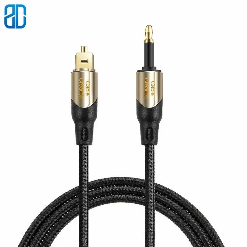 Toslink к Mini Цифровой SPDIF аудио оптоволоконный кабель 24 К позолоченный совместимый