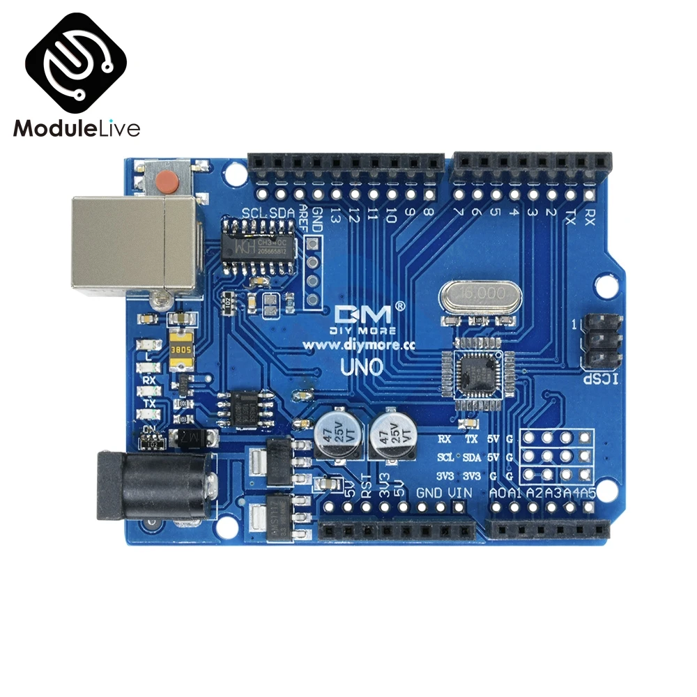 UNO R3 Compatibles Board mit Atmel ATmega328P 16 МГц CH340 CH340G USB драйвер платы заменить Atmega16U2 One|Детали и
