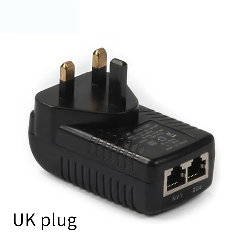 48 В постоянного тока 0 5 А POE (Питание Ethernet) Инжектор для IP камеры видеонаблюдения