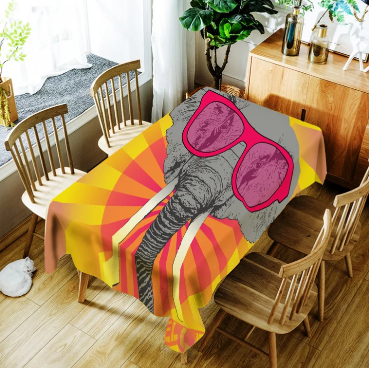 Креативная Декоративная скатерть с изображением лисы из мультфильма