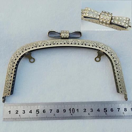 18 5 см металлическая застежка в форме головы с бриллиантами винтажная бронзовая