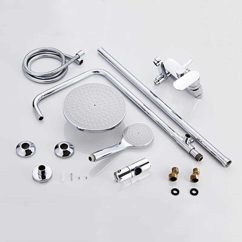 OKAROS хромированный смеситель для душа с дождевой насадкой ручной душ распылитель