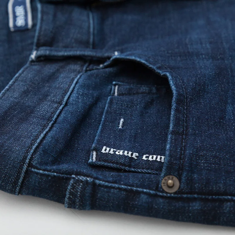 SEMIR 2018 новые мужские Стрейчевые повседневные джинсовые брюки узкие большого