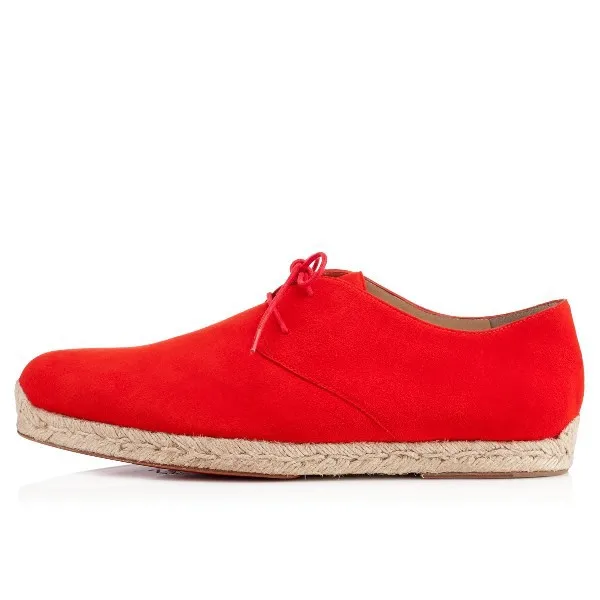 Red Bottom Men Shoes salvador flat Corazon Suede Mens Espadrilles | Обувь