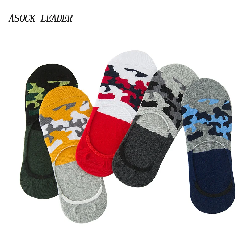 Носки мужские хлопковые камуфляжные 1 пара весна лето 2018|boat socks|mens camouflage sockssocks sock |
