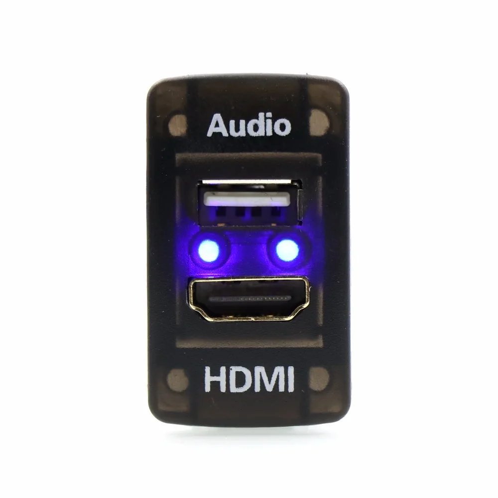 Автомобильное зарядное устройство с аудиовходом USB и разъемом HDMI для Honda Civic Spirior