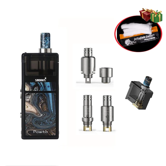 black-R-Pod Smoant Pasito стартовый набор Pod Vape ручка 1100 мАч ремонтопригодная pod система 3 мл распылитель MTL DTL Vape комплект vs Orion DNA Jester - Цвет: black-R-Pod