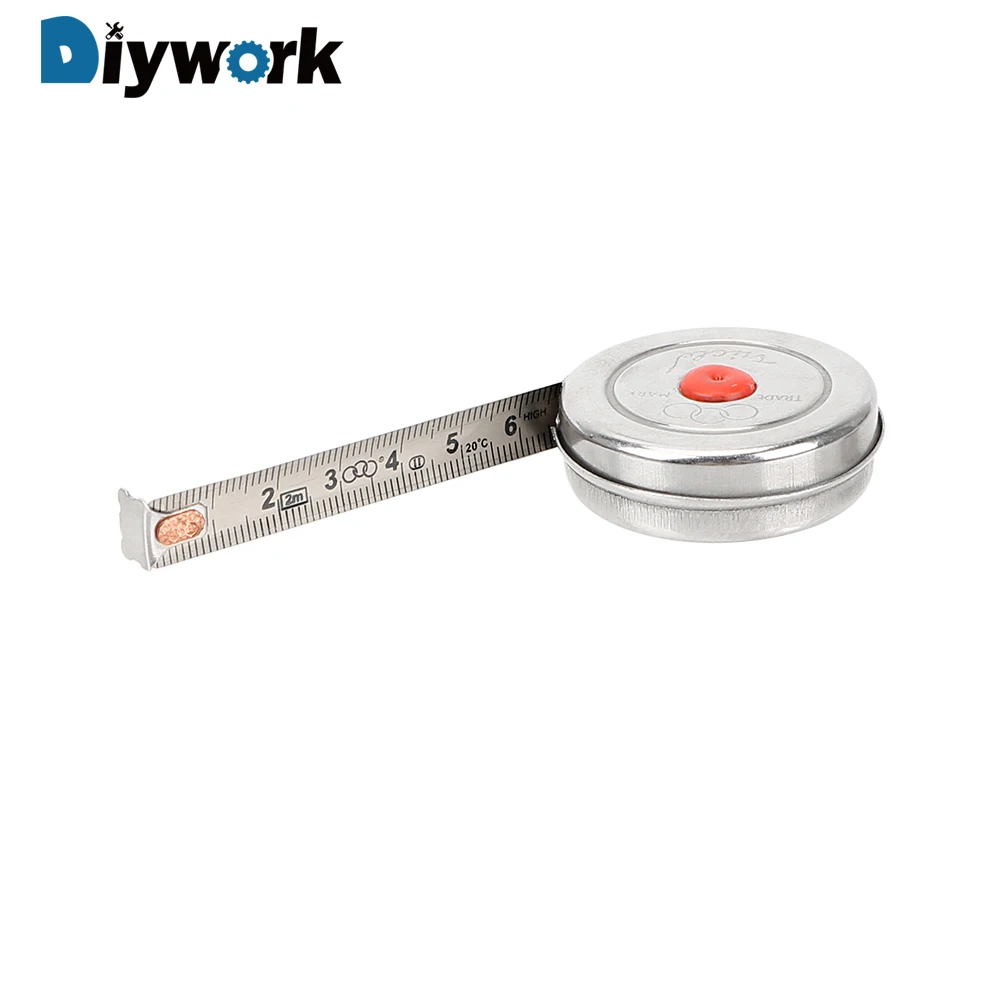 DIYWORK 1 м 2 м 3 м Мини выдвижная лента измерительный инструмент деревообрабатывающий рулетка из нержавеющей стали для домашнего офиса