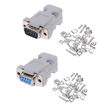 OOTDTY 5 шт./лот DB 9 DB9 RS232 разъем с разъемом D Sub pin PCB|Соединители|