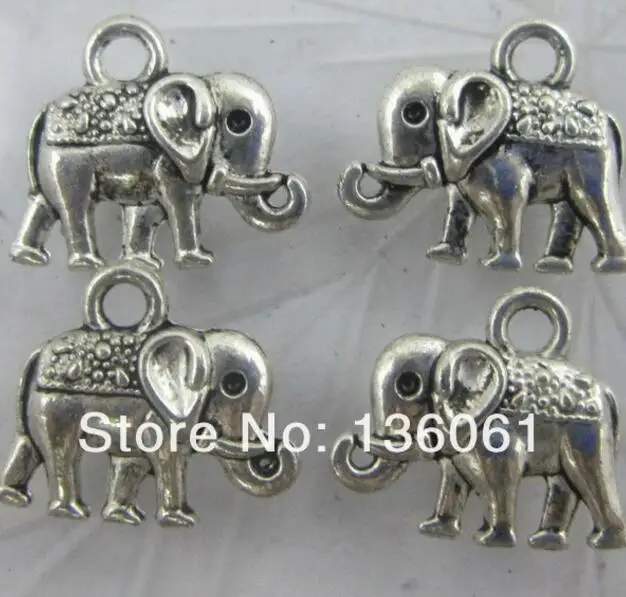 Винтажные серебряные украшения слон знак мира рыба любовь ключ лошадь