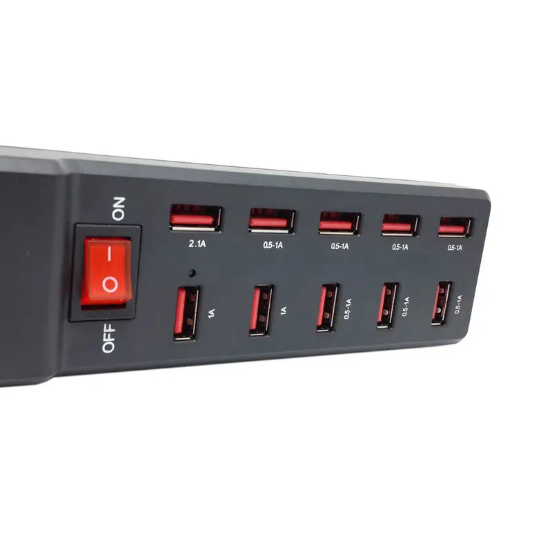 Новинка 5 в постоянного тока 10 портов USB зарядная станция умное зарядное