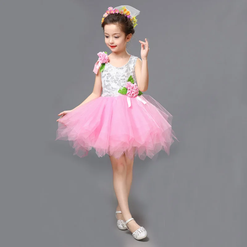 Милое балетное платье для девочек танцевальная одежда Детские балетные костюмы |