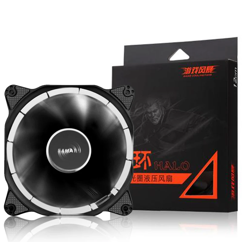 Сама 120 мм компьютер светодиодный HALO корпуса вентилятора Процессор жидкостного