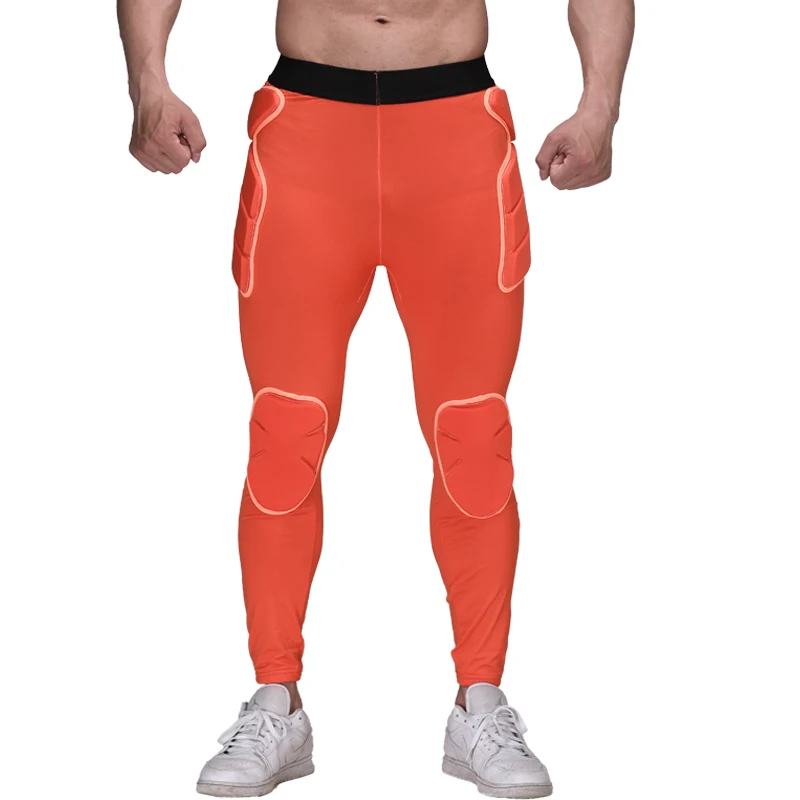 orange pant Защитный Хип Pad Мягкий регби Футбол шорты футбольного вратаря EVA утолщаются натуральный латекс губка Сноубординг Kneepad брюки - Цвет: orange pant