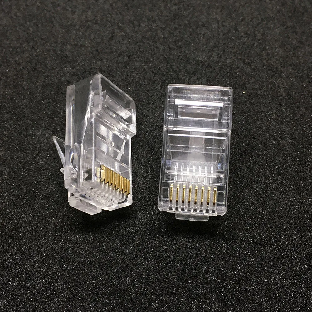 1000 шт. RJ45 разъем 8P8C Cat5E Cat5 сетевая кристаллическая головка Lan
