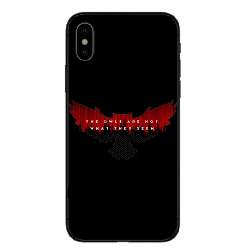 Силиконовый чехол для телефона для Iphone 6X8 7 5 Plus 10 XR XS Max Funda Coque Твин Пикс пожарная ходьба со мной Дейл Купер - Цвет: TPU