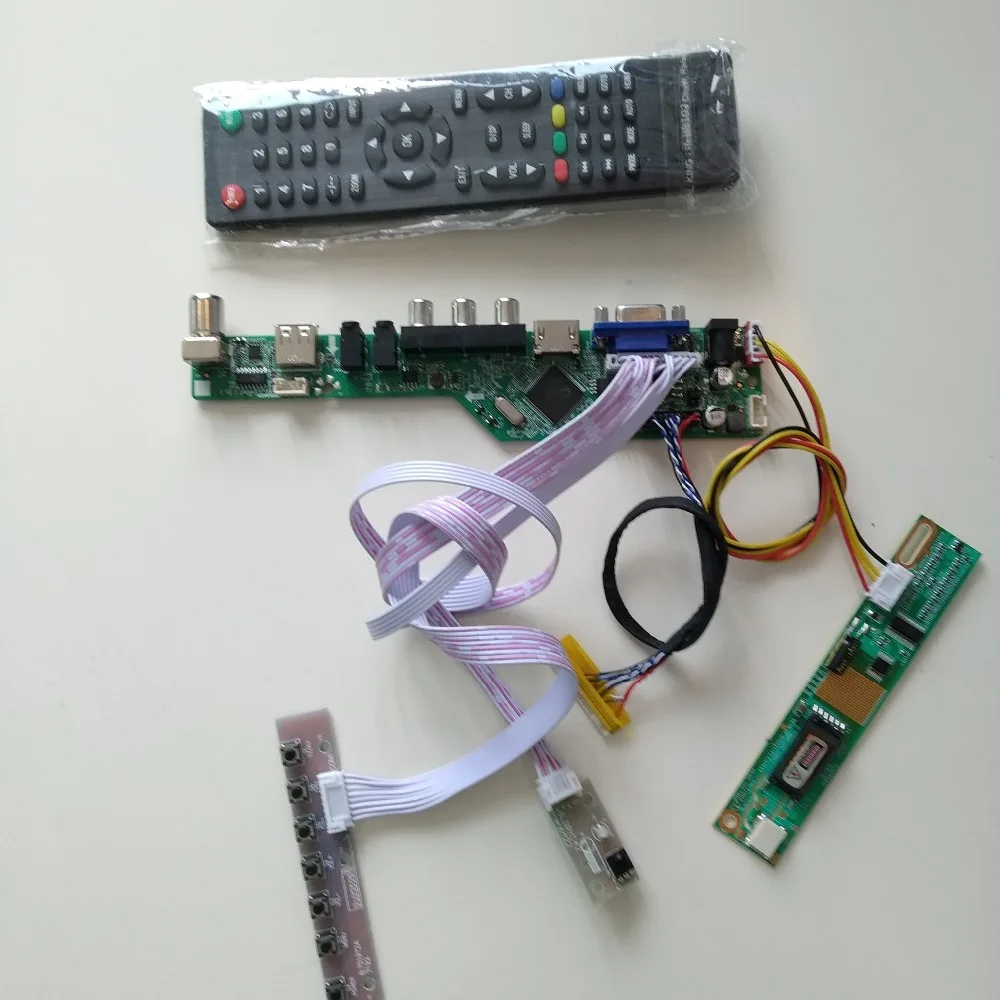 ТВ HDMI USB VGA AV lcd светодиодный аудио 1 CCFL лампы контроллер комплект дисплей доска для 15," LTN154X3-L01 1280*800 кабель карты