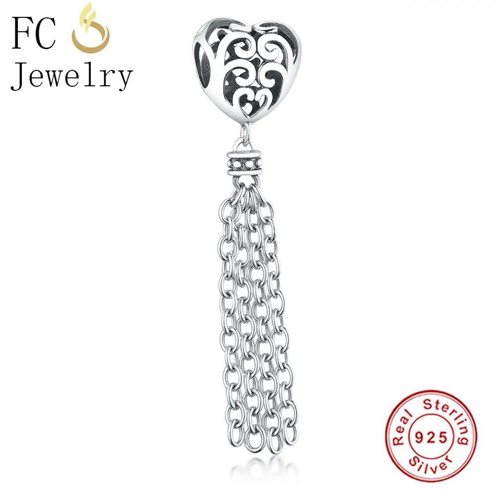 FFC0975 Новая мода 925 Серебряное кольцо с кристаллом подвеска в форме шара Pandora Шарм свисающее ожерелье любовник помолвка подарок - Цвет: FFC0975