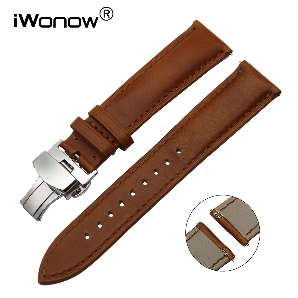 Ремешок итальянский из натуральной кожи для часов Diesel DZ Fossil DW CK Timex Armani