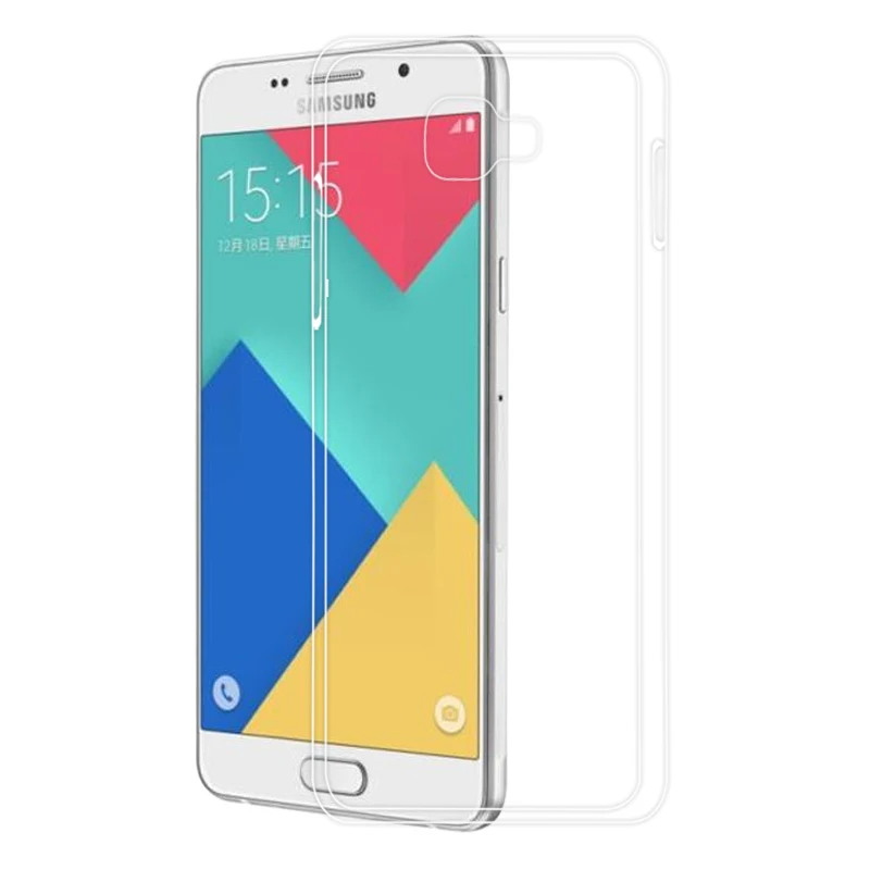 Ультратонкий Мягкий ТПУ прозрачный чехол для Samsung Galaxy A3 A5 A7 A8 A9 2016 A310F A510F A710F Note 2 3 4 5