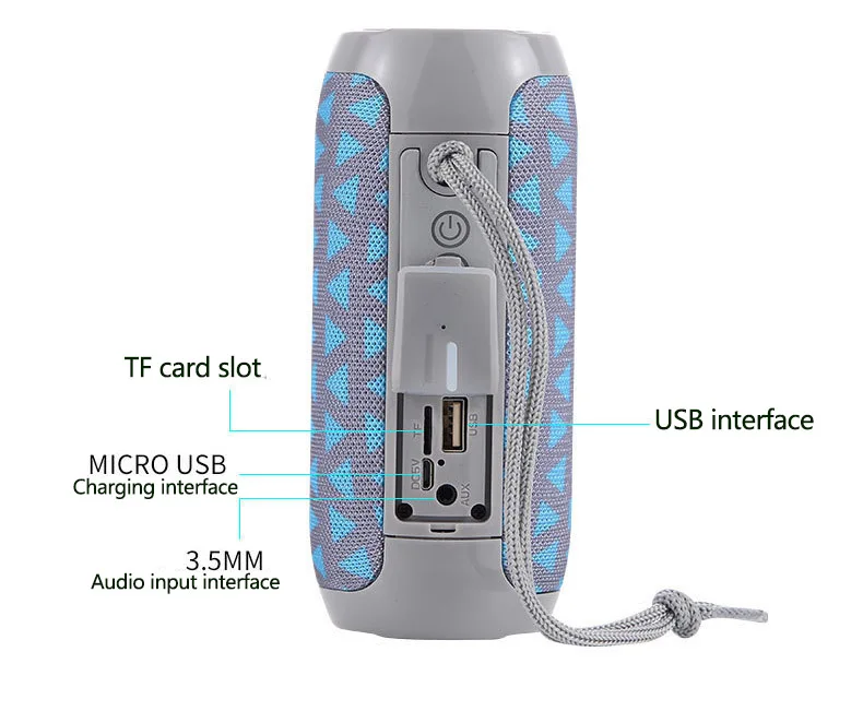 Bluetooth Колонка HANTOPER уличная мини звуковая панель водонепроницаемая Портативная