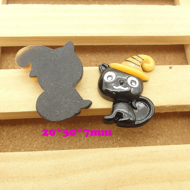 10 шт./лот каучуковая имитация с плоской задней стороной мультяшная Хеллоуин