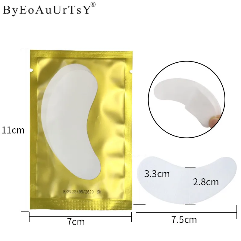 100 пар накладки на ресницы накладные Инструменты для глаз гребни