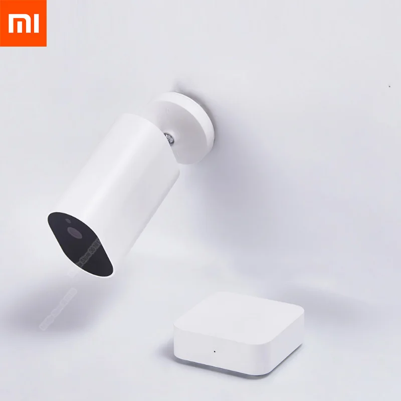 Xiaomi умная Беспроводная камера 1080P с батарейным шлюзом 120 градусов IP65 водонепроницаемая AI Humanoid Обнаружение работа с приложением mijia