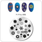 Прямоугольный штамп для ногтей из нержавеющей стали, 1 шт.