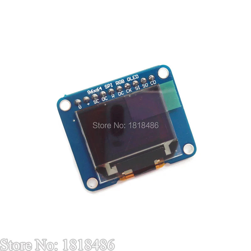 0 95 дюймовая коммутационная плата 96x64 RGB SSD1331 Drive IC OLED-16 бит (полный) цвета для arduino |
