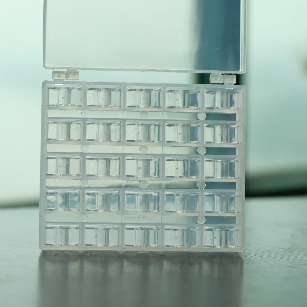 Пластиковые пустые стеклянные катушки 25 шт. прозрачные пластиковые чехлы для